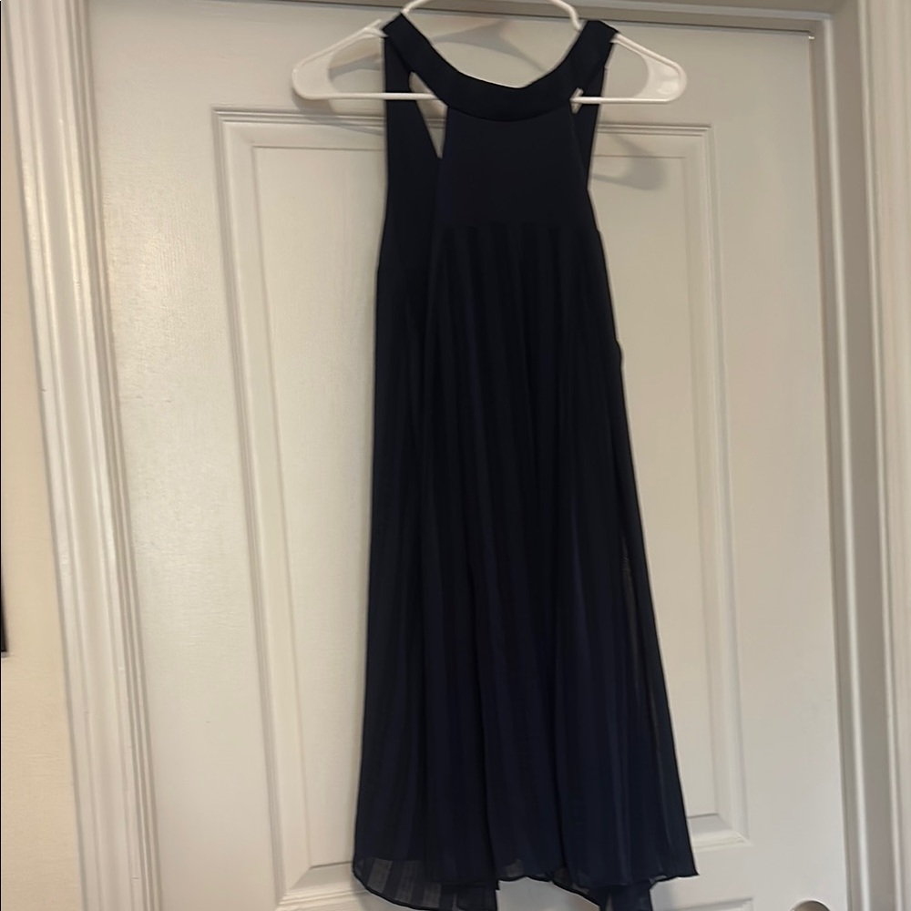 Chic Navy Sleeveless Dress